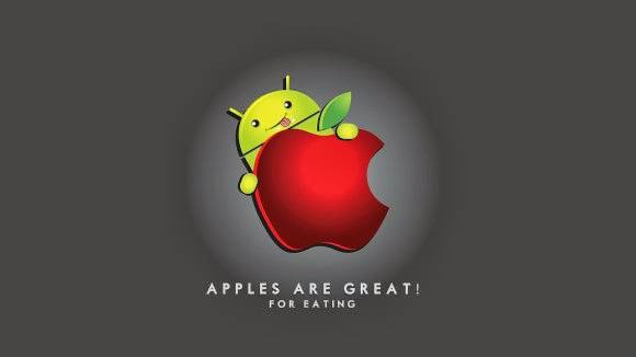 android-eating-apple